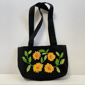 Embroidered Daisy Flower Shoulder Bag/Purse Unbranded Boho Cottagecore